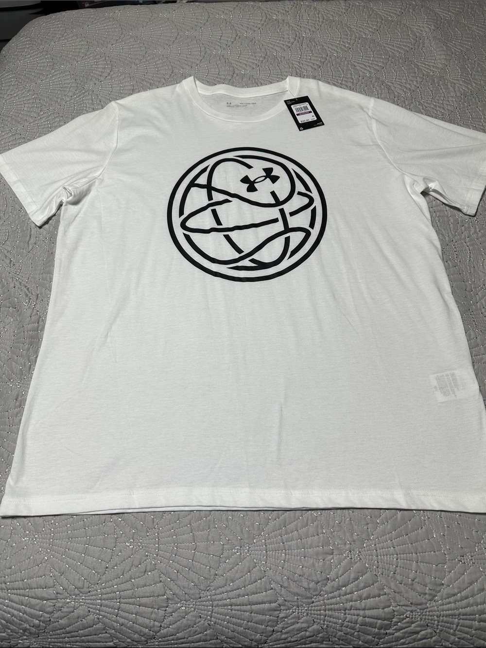 Under Armour Men’s White Short-Sleeve Tee, NWT’s, Size 2X